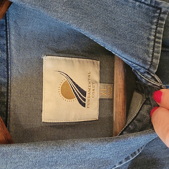 Men's denim button down - Picture 3 of 4